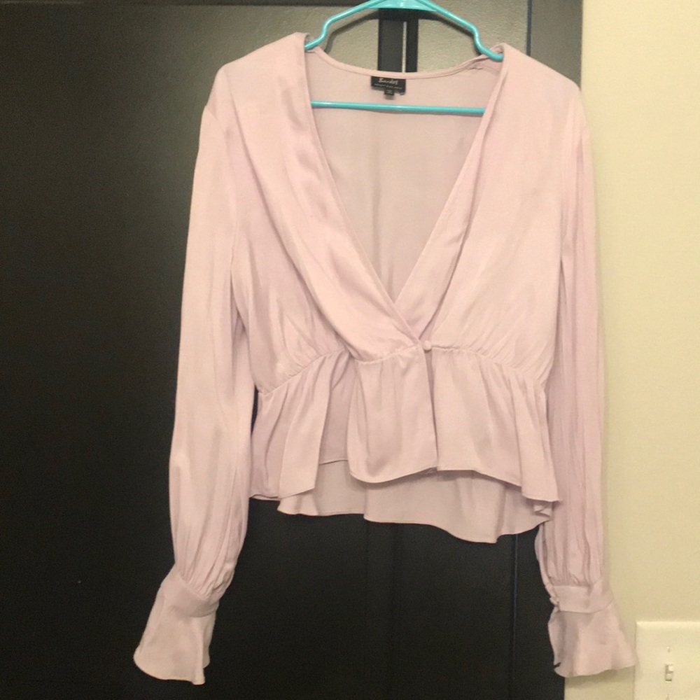 Light purple flouncy blouse